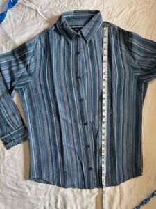 🇺🇸 Structure Clothing Striped Blue Shirt