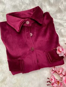 Red Velvet Overshirt