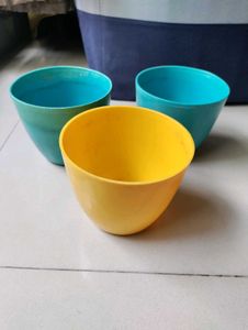 Plastic Pots 12×10 Cm (Set Of 3)