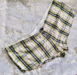 Size Medium Cute Plaid Shorts For Women