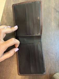 Hidesign Brown Two Fold Leather Wallet
