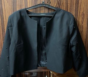 Black Cropped Jacket