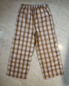 Plaid Yellow Pant