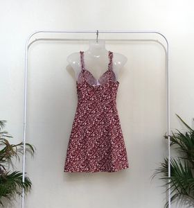 Shein Maroon Printed Dress(Women’s)