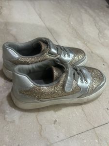 Branded Golden Silver Party wear Shoes