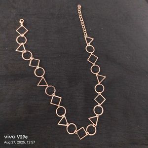 Geometric Chain Necklace