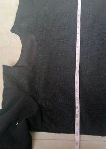 Gorgeous Black Chikankari Georgette Kurti