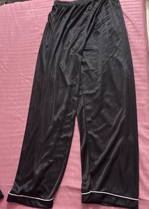 Silky Black Pajama Set