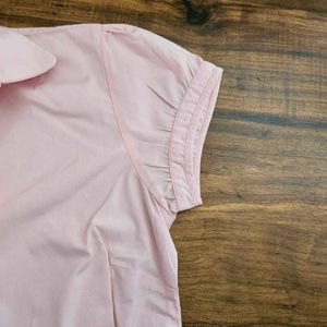 WESTSIDE Pink Button-Down Top