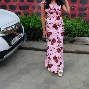 Floral Bodycon Maxi Dress