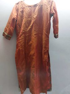 Orange Festive kurti