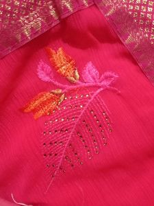 Saree Georgette (Pinky)