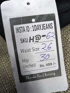 H@62 Size-26 (Sale) Latest Ladies high waist Jeans