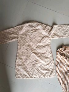 Chikankari Dhoti Kurta Set(12-18 Months)
