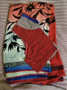 🔥 Sale 🔥 Stylish Red Saree