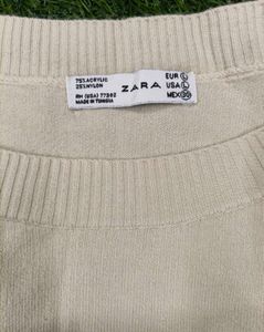 Imported Woollen Cream Knit Top