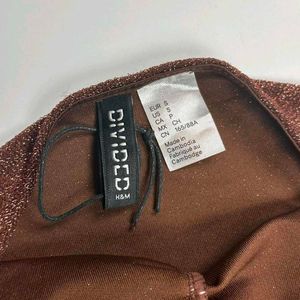 bodycon brown halter neck dress party