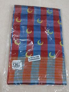 Checkered Embroidered Saree