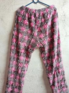 NEW Fleece Fashion Pants Night Suit Chequered