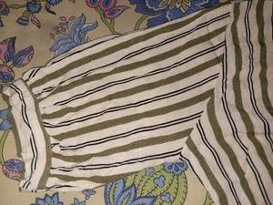 Striped Button-Up Top