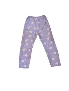 Lavender Heart Shaped Furry Velvet Pyjama