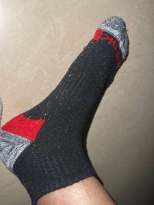 Stylish White &amp; Blue Socks