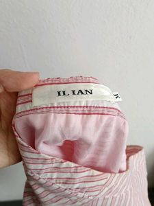 Striped A-Line Skirt