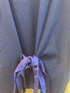 Blue Tie-Front Top