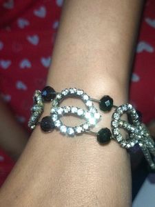 Sparkling Silver &amp; Gemstone Bracelet