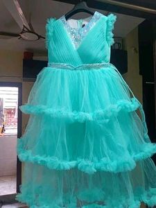 Party Wear Layered Gown