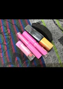 Combo Of Lipstic Kajal Foundation Maskara