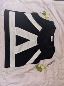 Black & White Graphic Top