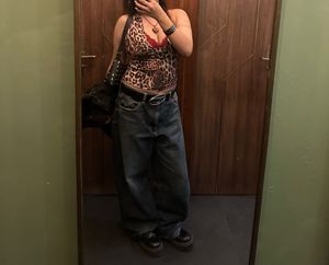 Leopard Print Halterneck Top.