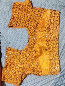 Embroidered Yellow Blouse