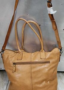 Leather Crossbody Tote Bag
