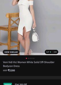 Beautiful White Bodycone Dress ❤