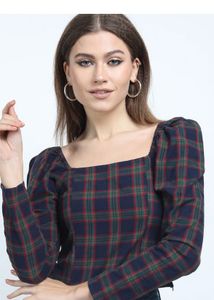 Tokyo Talkies Checked Princess Top