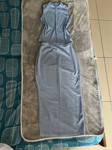 Blue Classy Two-Piece Set