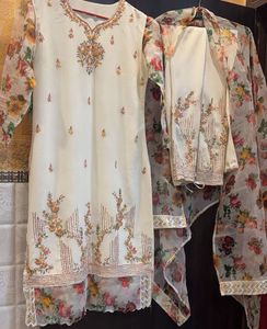 Floral Embroidered Pakistani Suit