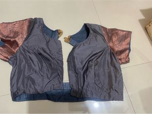 Grey Zari Blouse For Sale