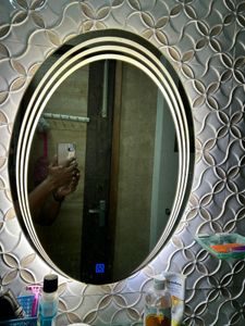 Spark Glass Oval LED Touch Sensor Light