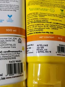 New Mamaearth Vitamin C Face Wash &amp; Sunscreen