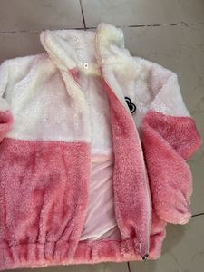 Cute Fuzzy Zip-Up Jacket