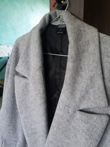 Grey blazer overcoat