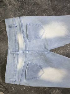 Leaf Design Jeans