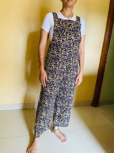 Multi Colour Dungaree White Top