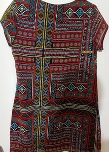 Bohot Chic Style Tribal Print Dress