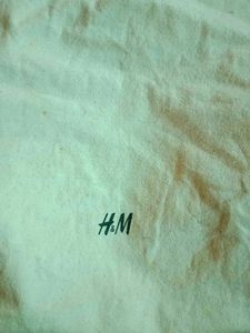 H&amp;M Beige Canvas Tote Bag