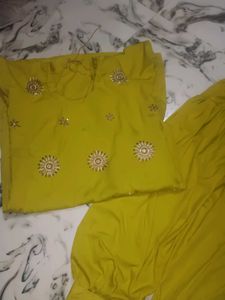 Green Punjabi Suit with Dupatta