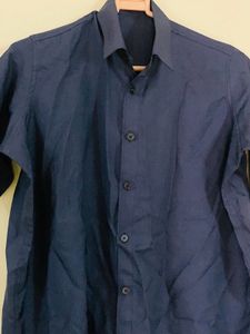 Navy Blue Short Sleeve Shirt